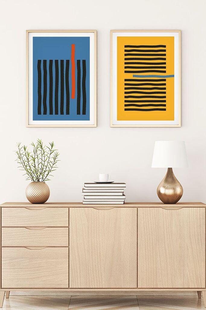 Wallity Uramljena slika Huhu128, 20x30 cm , 2 dela