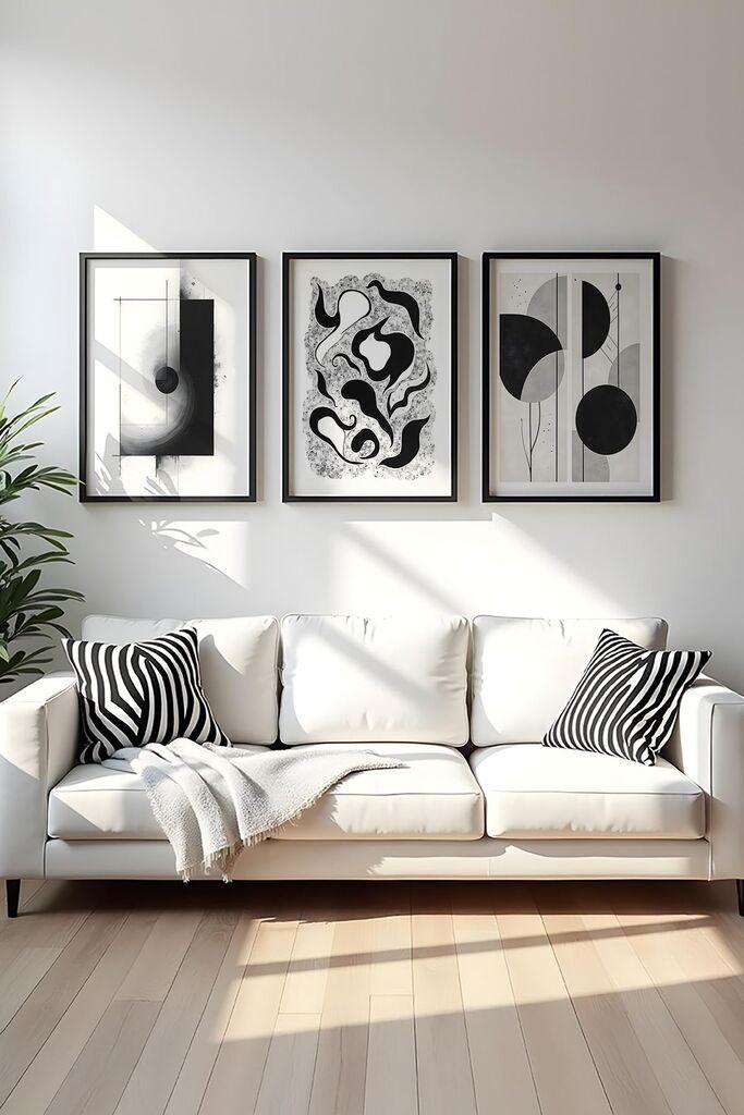 Wallity Uramljena slika Huhu425, 30x40 cm , 3 dela