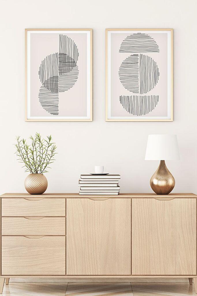 Wallity Uramljena slika Huhu3, 35x50 cm , 2 dela