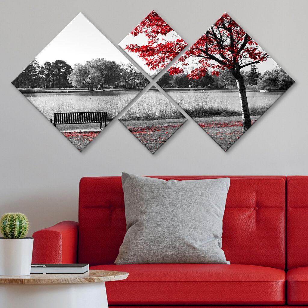 Wallity Slika 4MDF1657910788, 60x115 cm, 4 dela