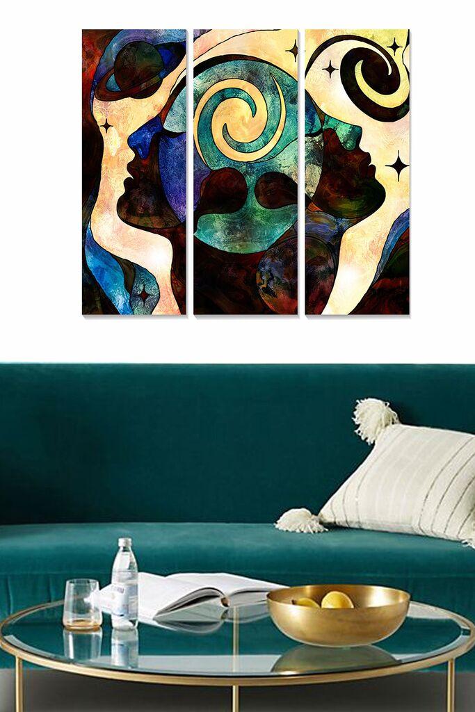 Wallity Slika MDF1005982012, 70x50 cm, 3 dela