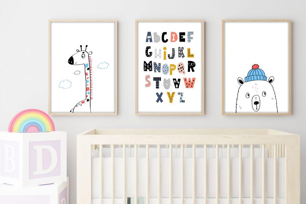 Wallity Uramljena slika Huhu194, 50x70 cm , 3 dela