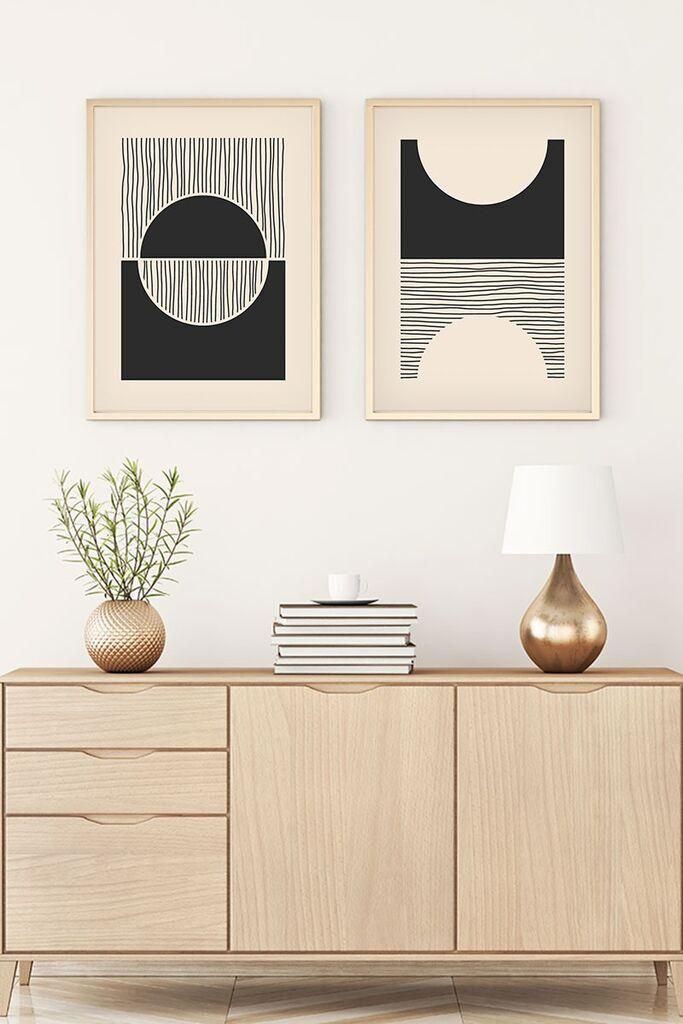 Wallity Uramljena slika Huhu80, 35x50 cm , 2 dela