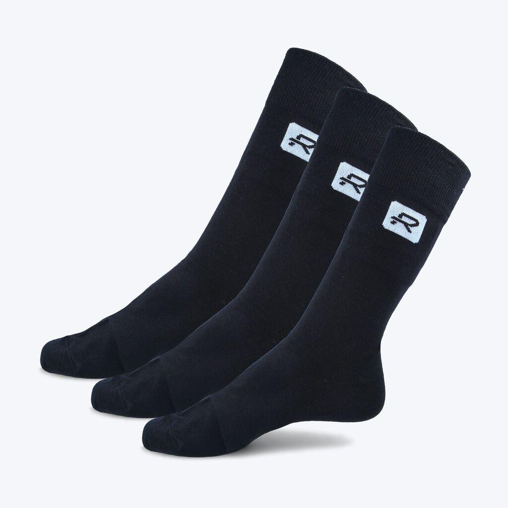 Rang Čarape Classic High Thin, 3 komada, Crne