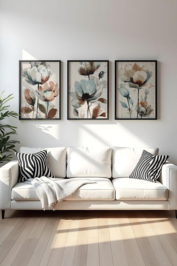 Wallity Uramljena slika Huhu478S, 50x70 cm , 3 dela