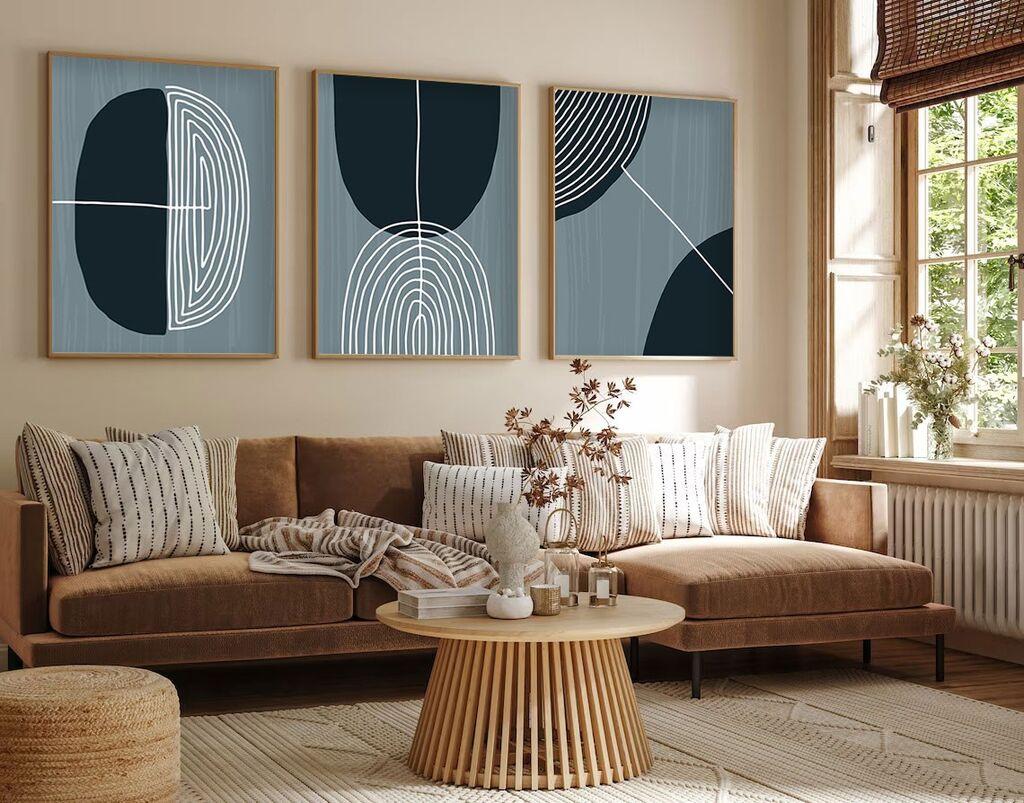 Wallity Uramljena slika Huhu214, 20x30 cm , 3 dela