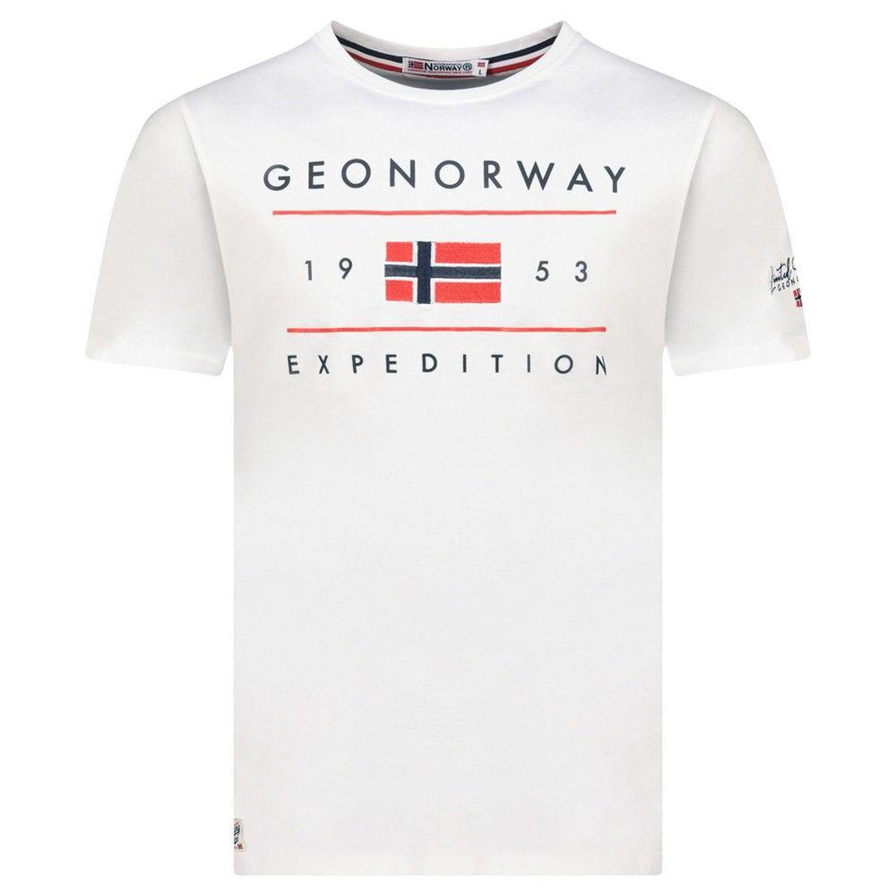 Geographical Norway Muška majica Jezolo db 254, Bela