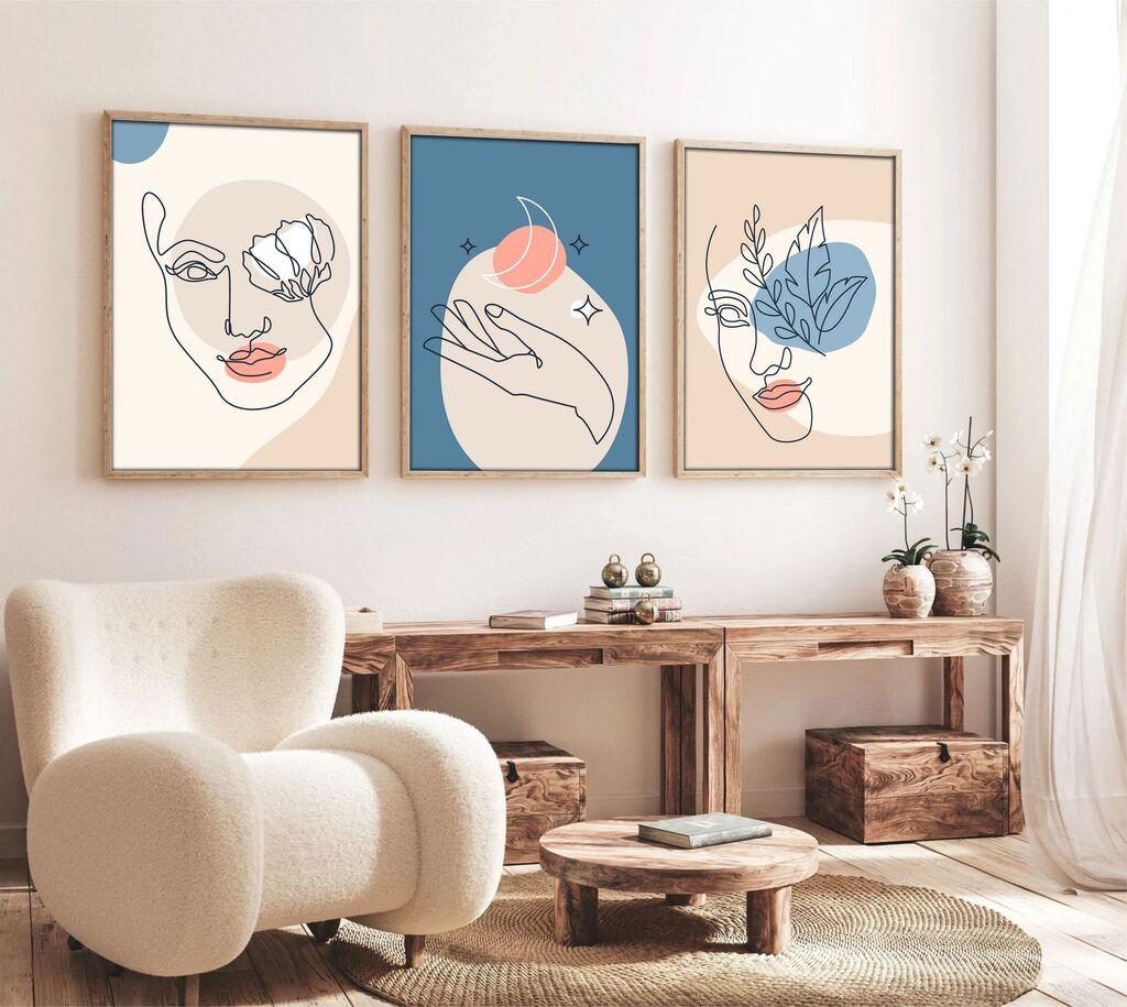 Wallity Uramljena slika Huhu139, 35x50 cm , 3 dela