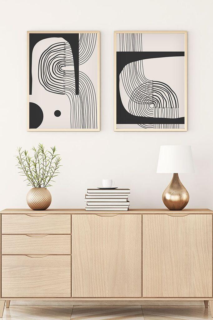 Wallity Uramljena slika Huhu76, 30x40 cm , 2 dela