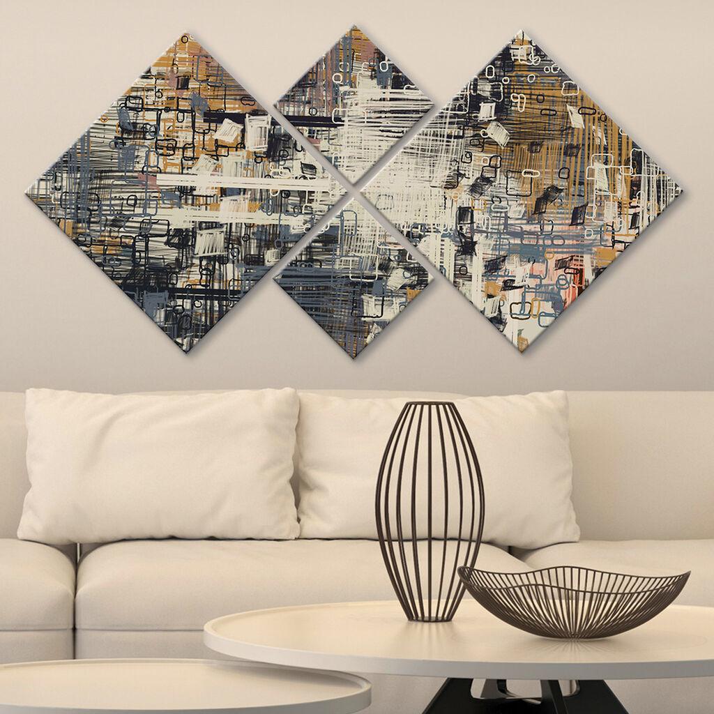 Wallity Slika 4MDF1448614754, 60x115 cm, 4 dela