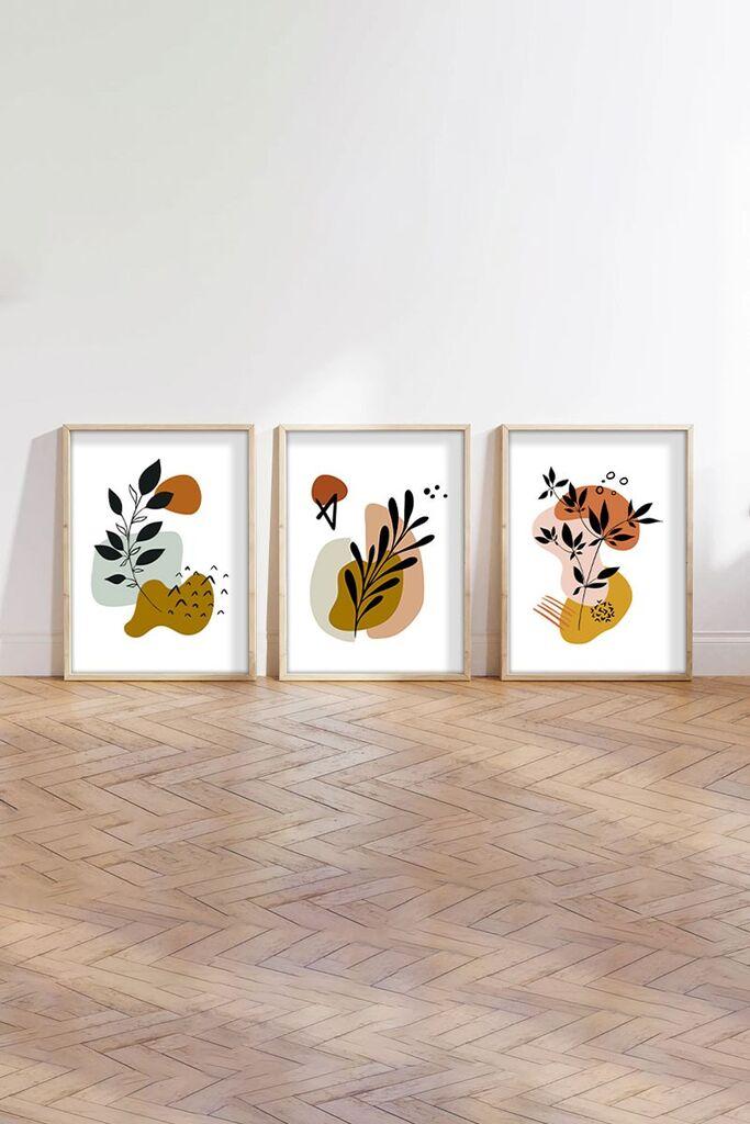 Wallity Uramljena slika Huhu185, 50x70 cm , 3 dela