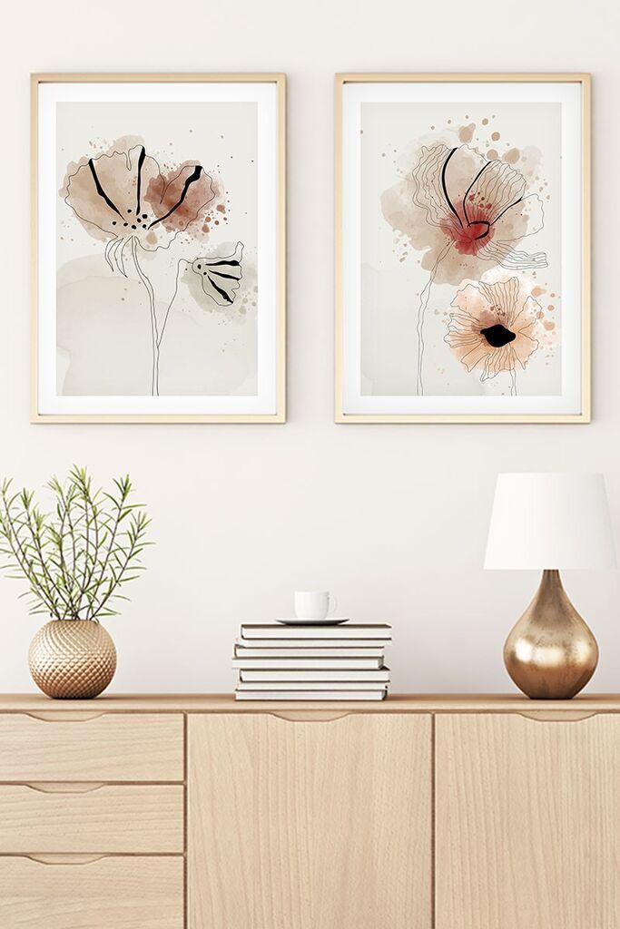 Wallity Uramljena slika Huhu22, 20x30 cm , 2 dela