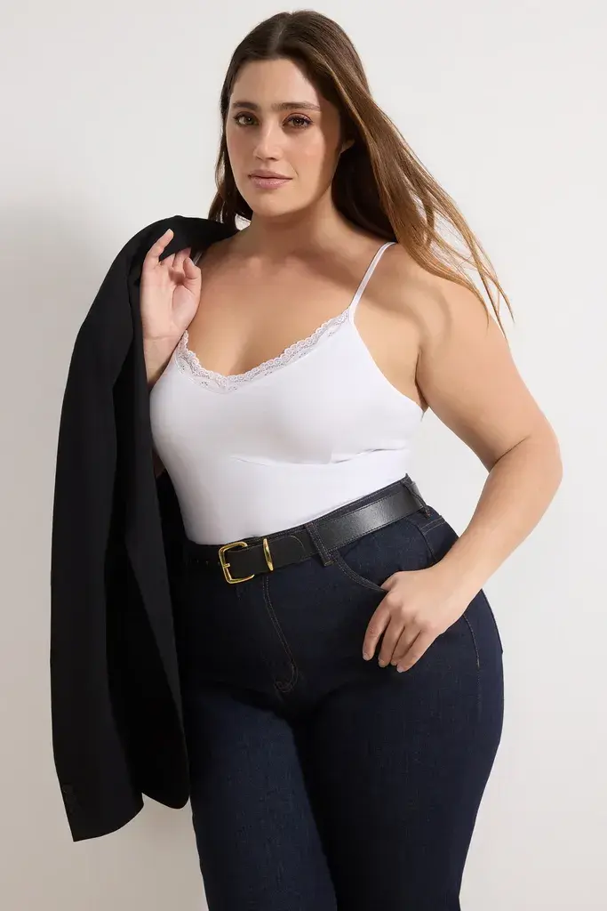 Trendyol Curve Ženska majica Tbbaw26Cv00002, Bela