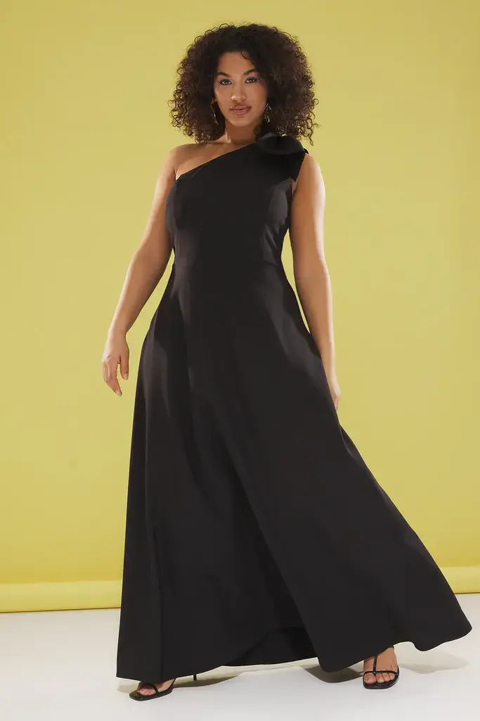 Trendyol Curve Ženska haljina Tbbss25Ah00053, Crna