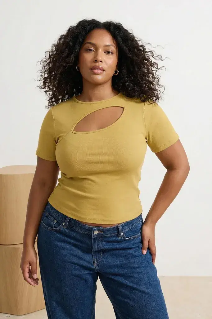 Trendyol Curve Ženska bluza Tbbss22Af00020, Zelena