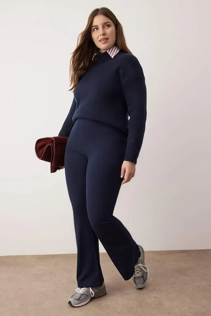 Trendyol Curve Ženske pantalone Tbbss24Ar00033, Tamnoplave
