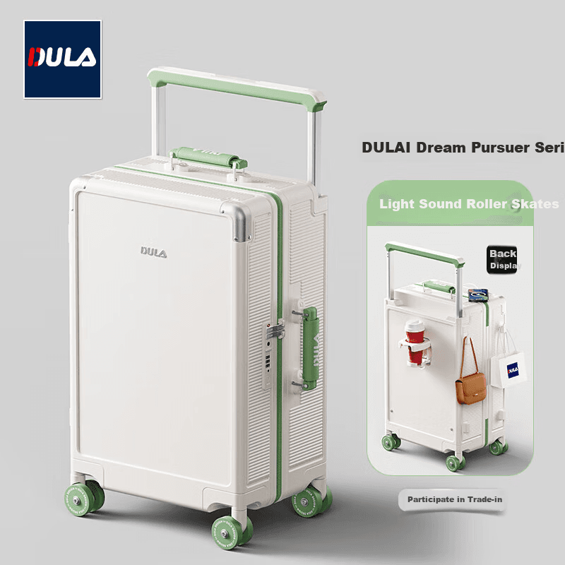 Dula Kofer, 66.04cm, Belo-zeleni