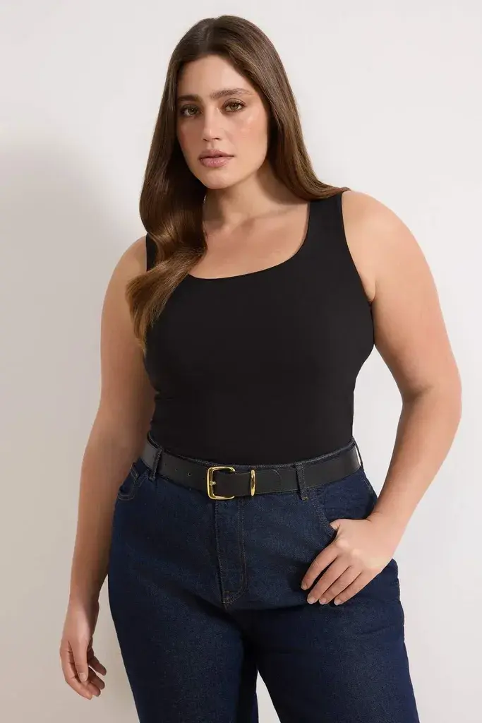 Trendyol Curve Ženska majica Tbbaw26Cv00005, Crna