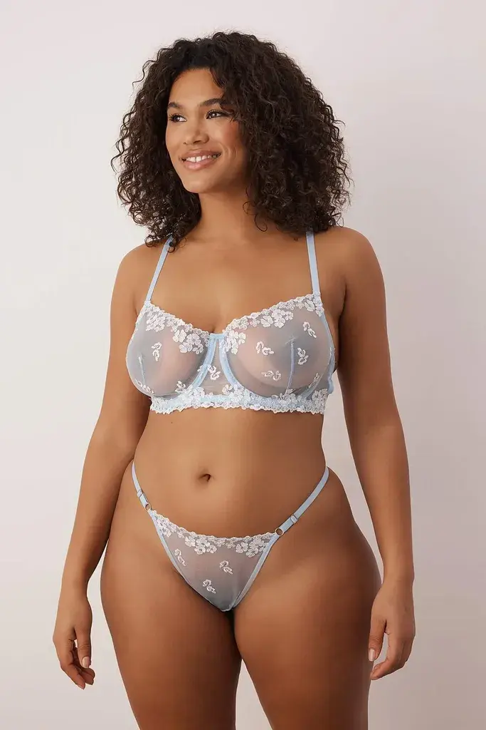 Trendyol Curve Ženski set donjeg veša Tbbaw26Dg00008, Plavi