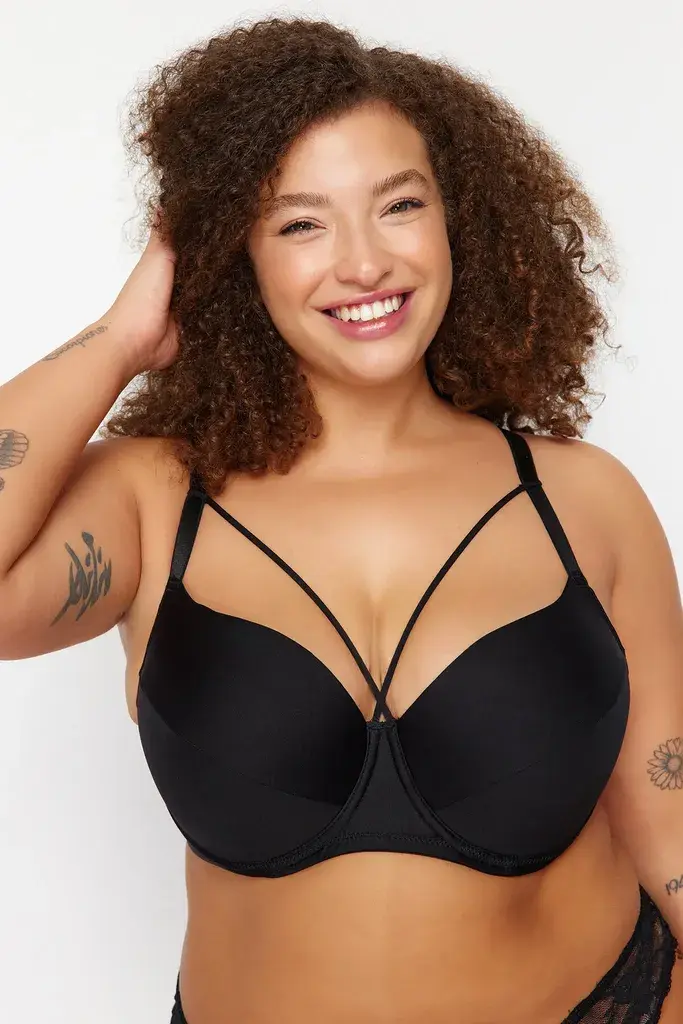 Trendyol Curve Ženski grudnjak Tbbss24Cw00013, Crni