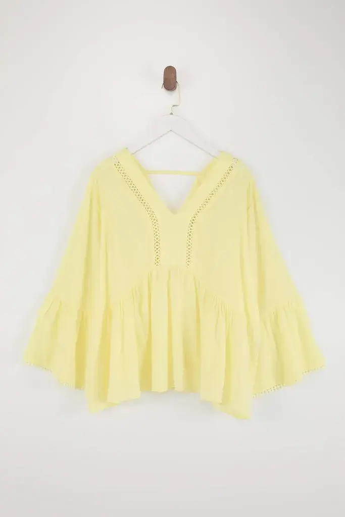 Trendyol Curve Ženska bluza Tbbss25Af00042, Žuta