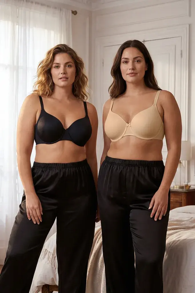 Trendyol Curve Set ženskih grudnjaka Tbbaw26Cw00007, 2 komada,  Crni