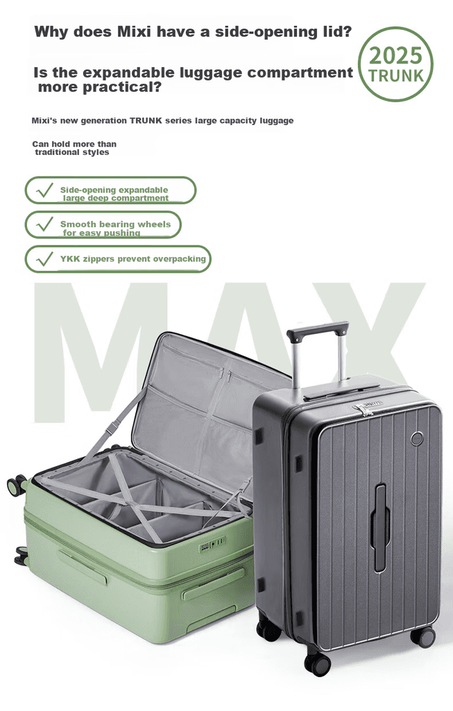 Mixi Kofer, 60.96cm, Sivo-Beli