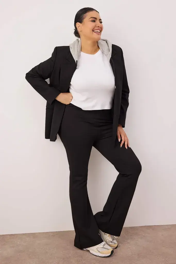 Trendyol Curve Ženske pantalone Tbbss24Ar00033, Crne