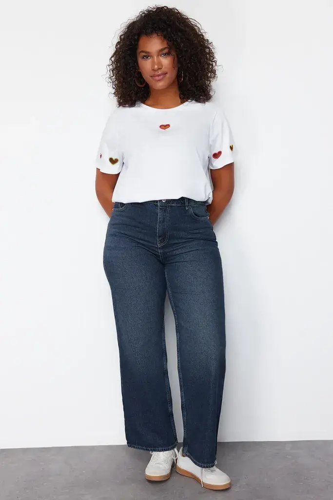Trendyol Curve Ženske pantalone Tbbss24Cj00050, Tamnoplave