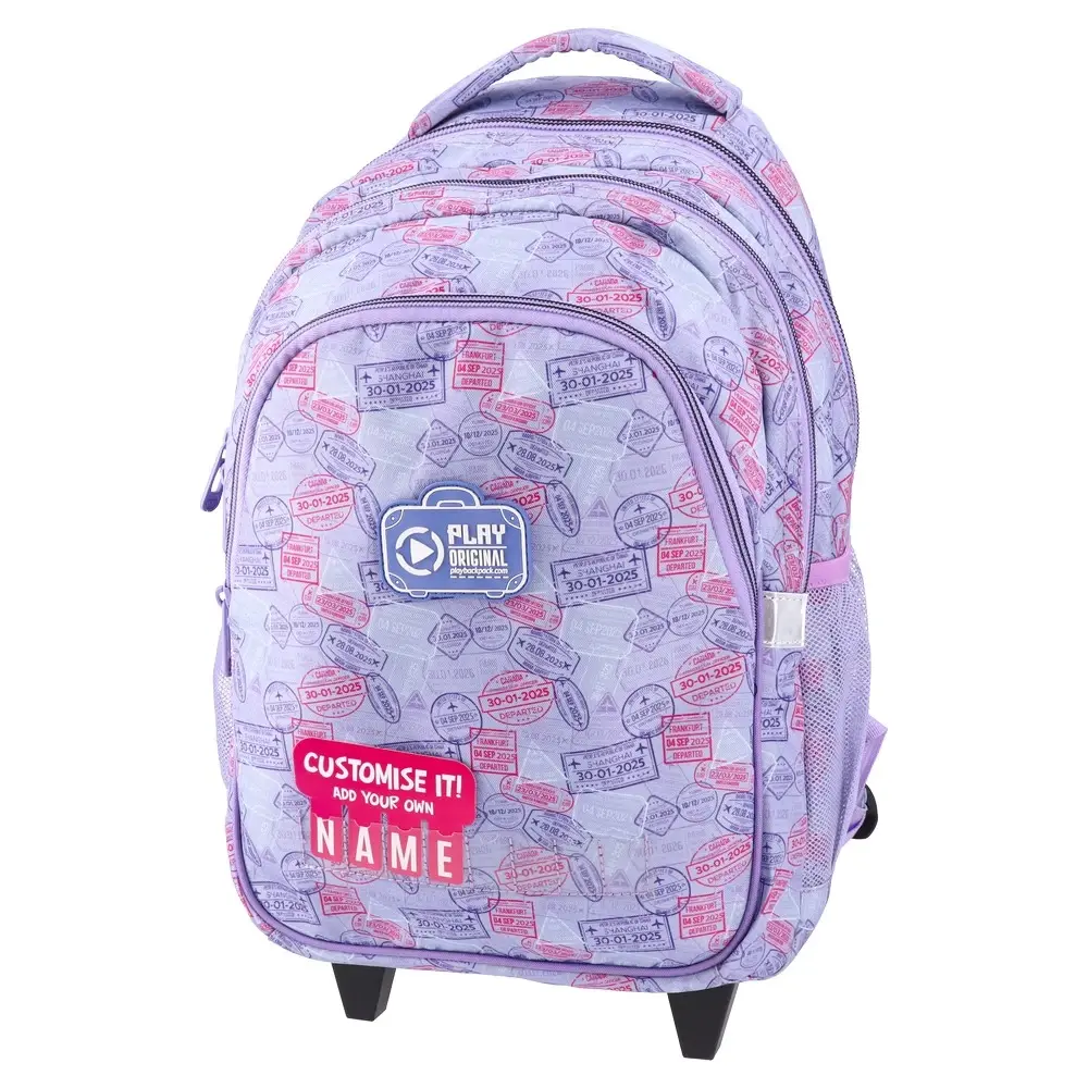 Play Ranac za devojčice Travel The World Trolley, 49 x 34 x 24 cm, Lavanda