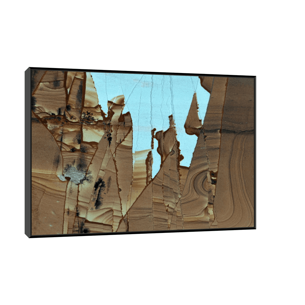 Canvas Slika na platnu Pejzažni mermer Italija, Sa ramom, 30 x 45 cm, Crni