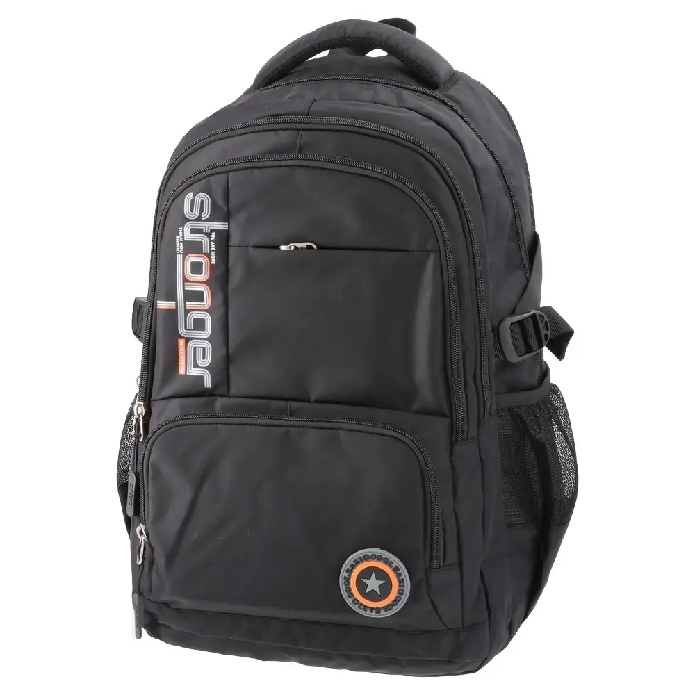 Sazio Neo Školski ranac za dečake Norte Pop cool, 43x30x18cm, Crni