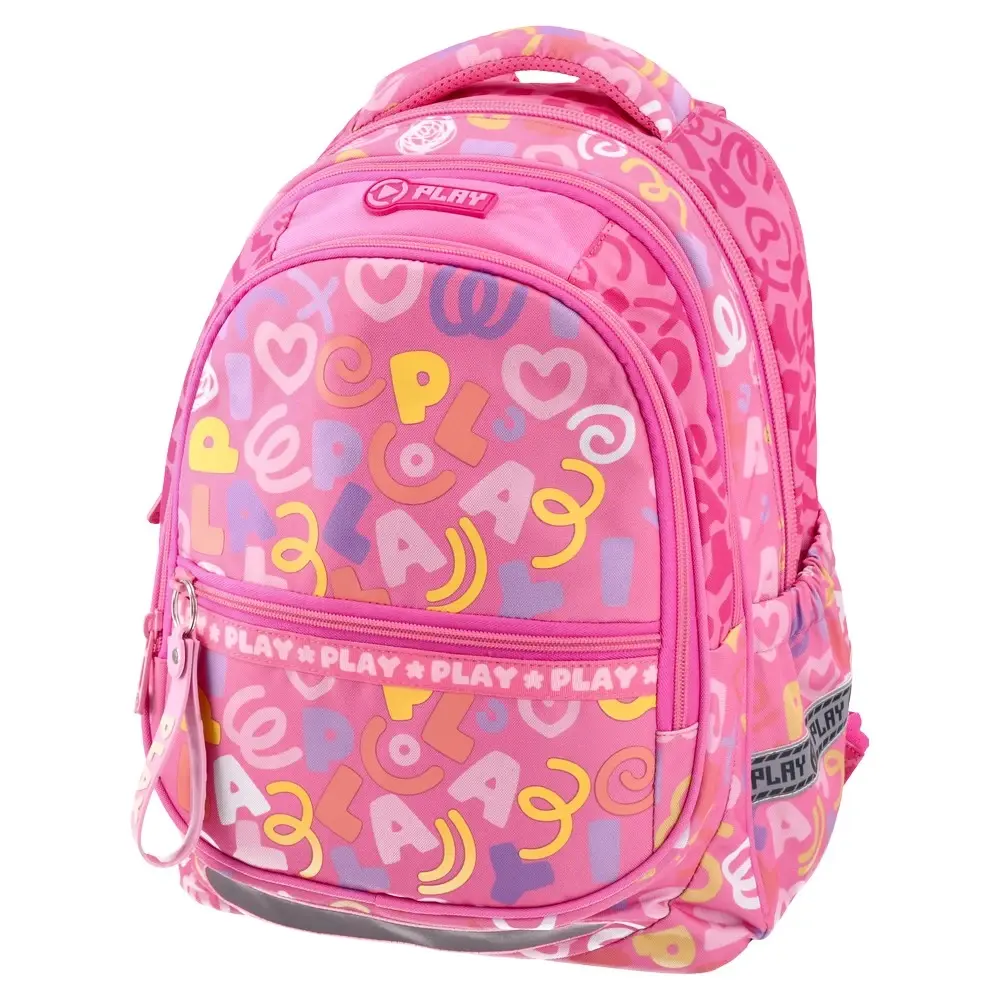 Play Ranac za devojčice Playful Classic Maxx, Anatomski, 41 x 31 x 21 cm, Roze