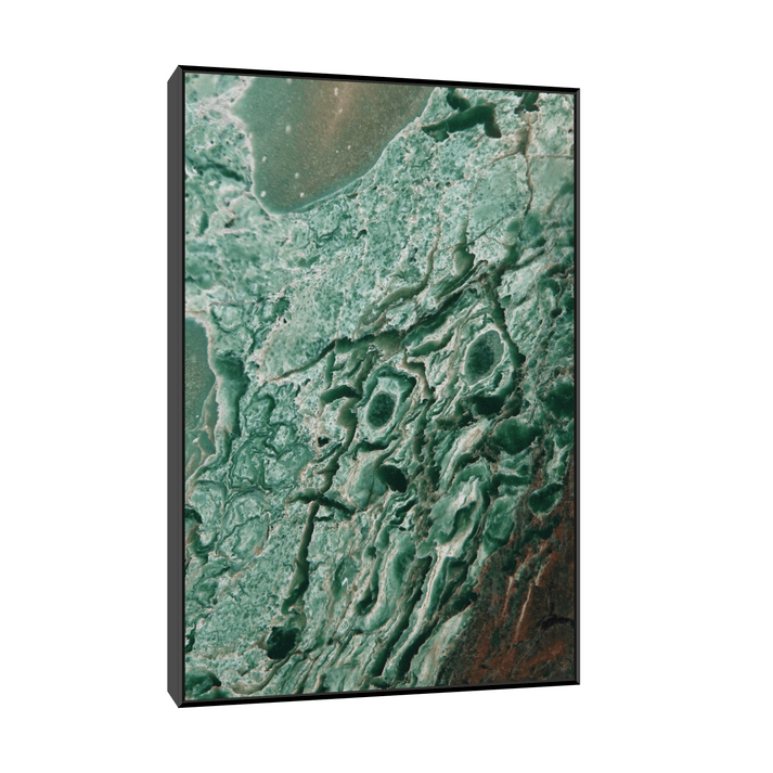 Canvas Slika na platnu Serpentinit Južnoafrička Republika, Sa ramom, 30 x 45 cm, Crni