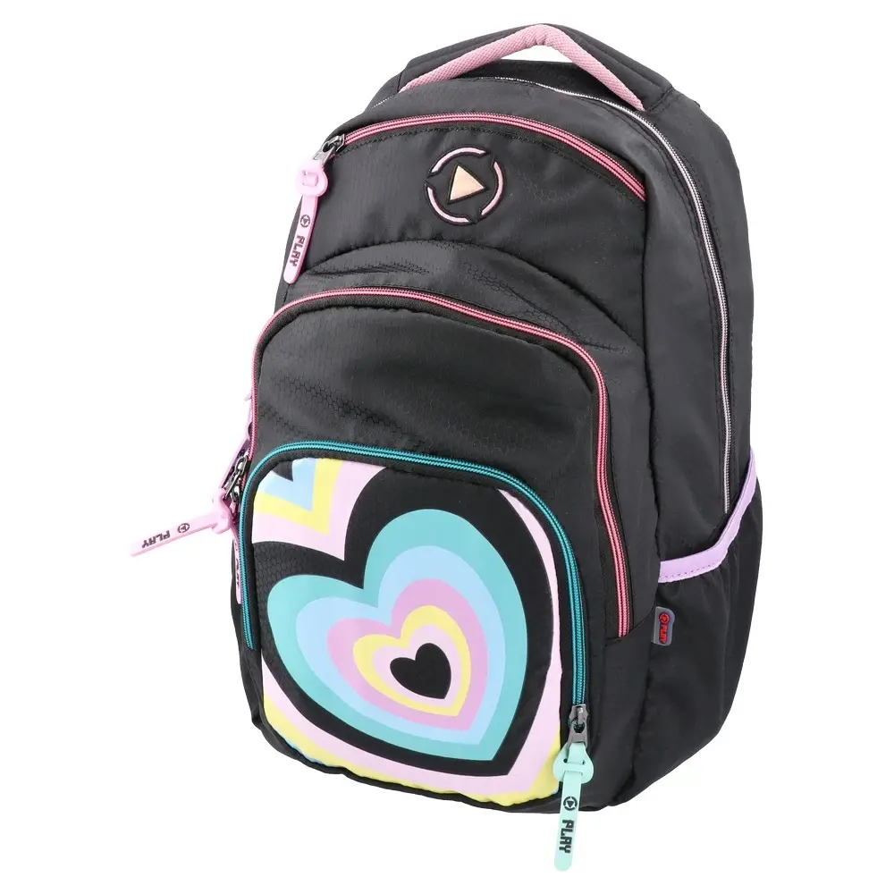 Play Školski ranac za devojčice Fall in love Cosmo, 46x31x28cm, Crni