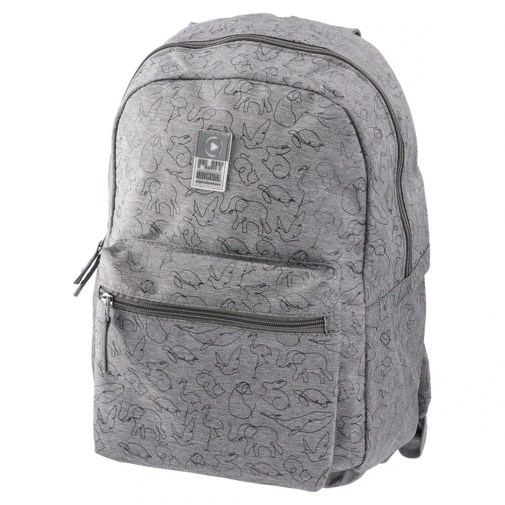 Play Školski ranac za dečake X27 4Pack, 40x28x18cm, Tamnosivi