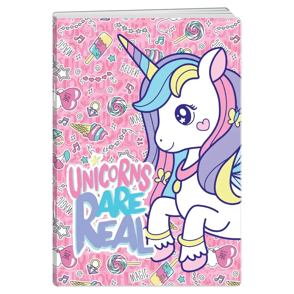 Play Sveska Unicorns are real Uni, A4, Latajn, 50 listova