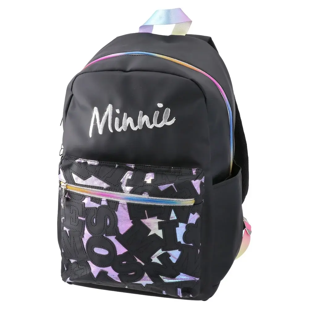 Ranac za devojčice Minnie Mouse, Fashion letters Pop teen, 43 x 30 x 20 cm, Crni