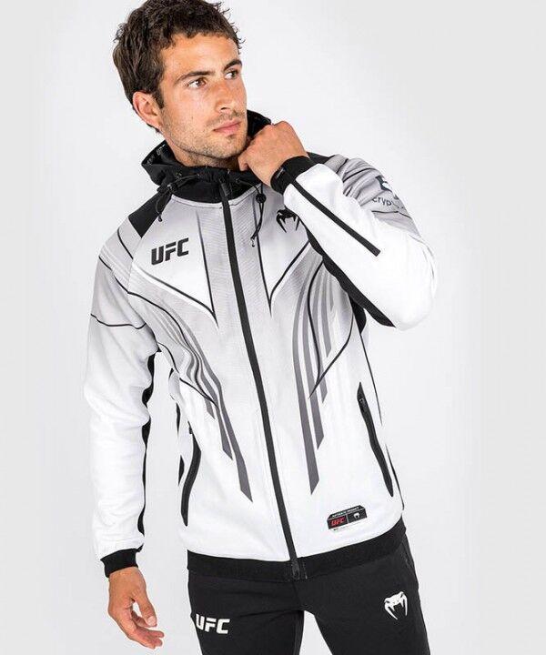 Venum Muški gornji deo trenerke sa kapuljačom UFC Authentic Fight Night 2.0, Beli