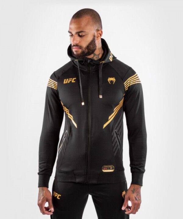 Venum Muški gornji deo trenerke sa kapuljačom UFC Authentic Fight Night, Crno-zlatne boje