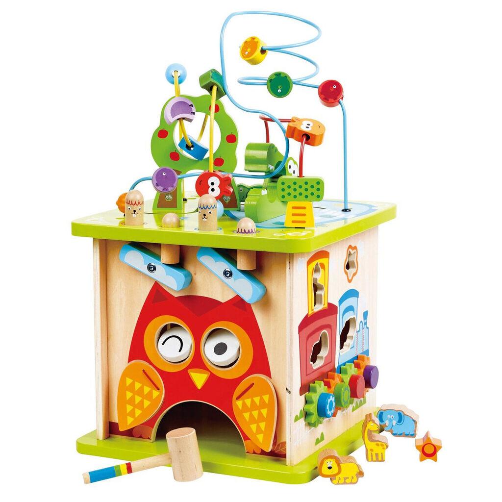 Hape Dečija drvena igračka aktivna kocka E8341, 3+