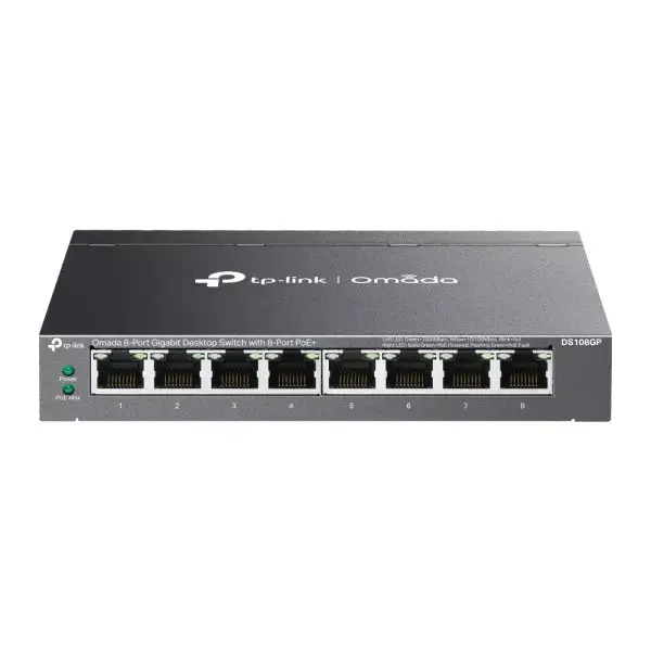 TP-Link LAN Switch DS108GP, 1G, 8-portni,  PoE, 65W