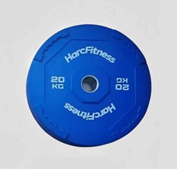 Harc Fitness Grip bumper teg, 20kg, Plavi
