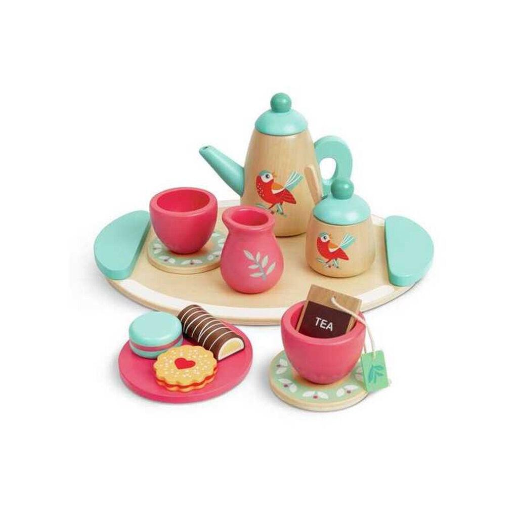 Hape Set Dečija drvena igračka čajnik E3207, 2+