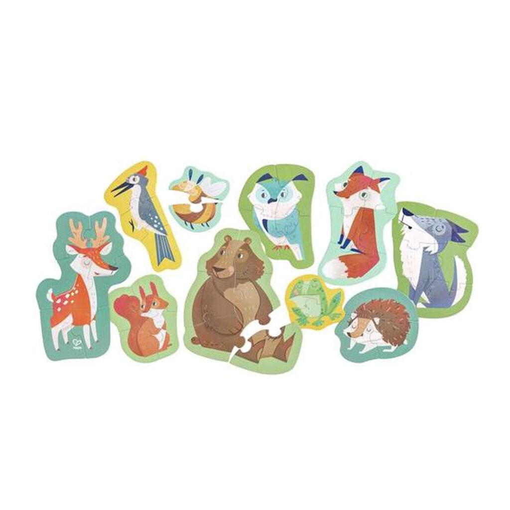 Hape Dečije kartonske puzle divlje životinje E1650, 18m+