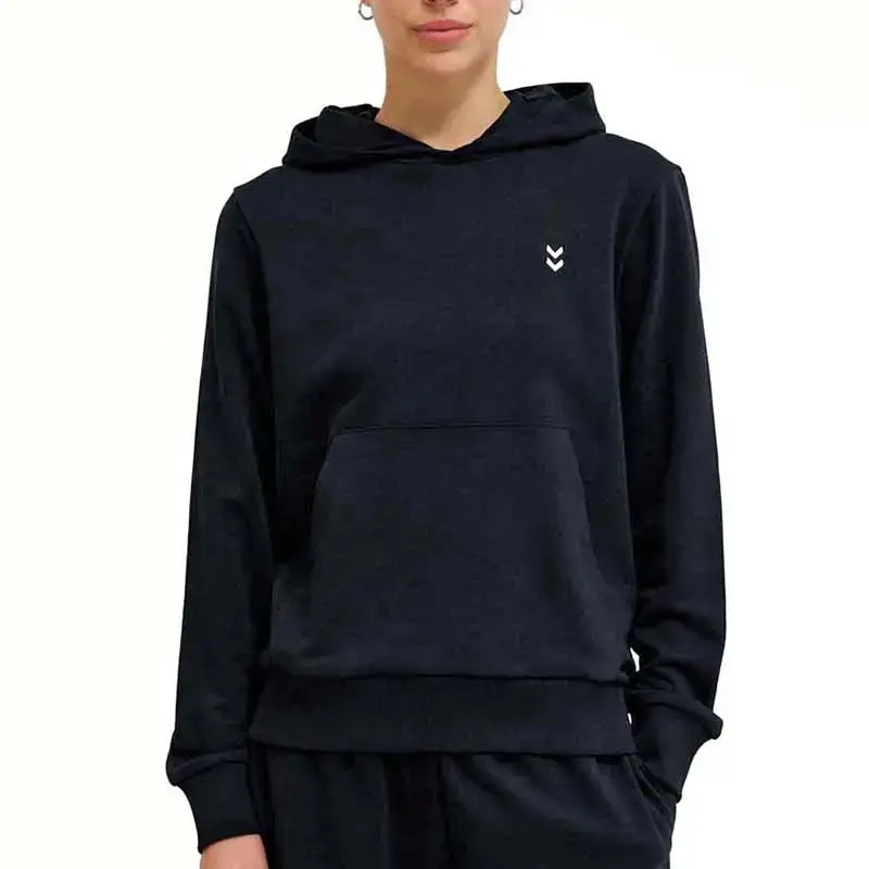 Hummel Ženski duks Hmlpulse Co Regular W Sweat Hoodie, Crni