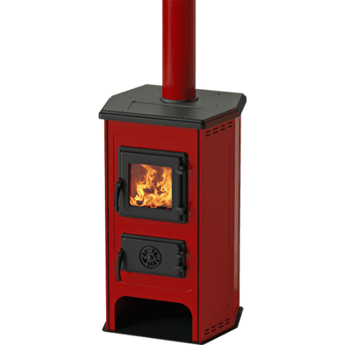 MBS Peć na čvrsto gorivo SD Hit Eco, 11 kW/13 kW, Crvena