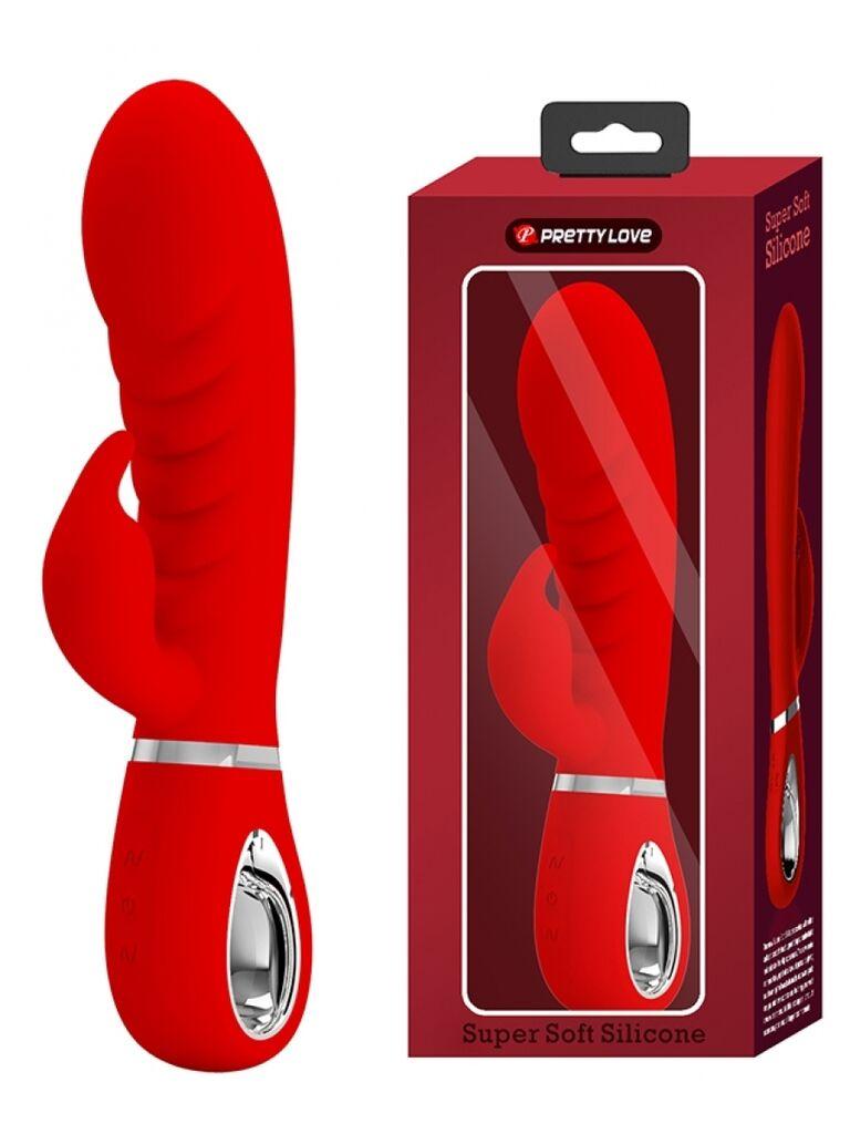 Vibrator Super Soft Prescott, 20cm, Crveni