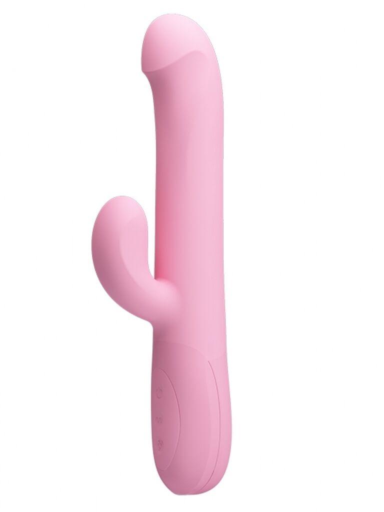 Vibrator Pretty Love Truman Rabbit, 23.8cm, Svetloroze