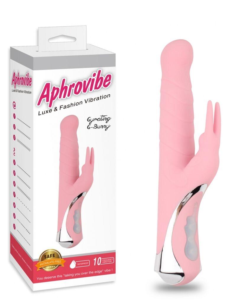 Vibrator Gyrating G-Bunny, 10 modova, Roze